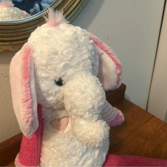 Set of 2 purely luxe Pink and White Stuffed Unicorn and Elephant Christmas gift - Picture 9 of 10